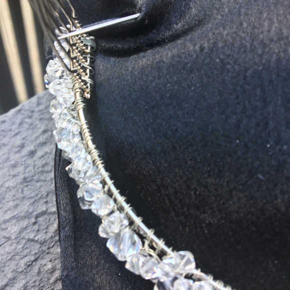 Bridal headpiece Swarovski Crystal Wedding - Picture 4 of 8